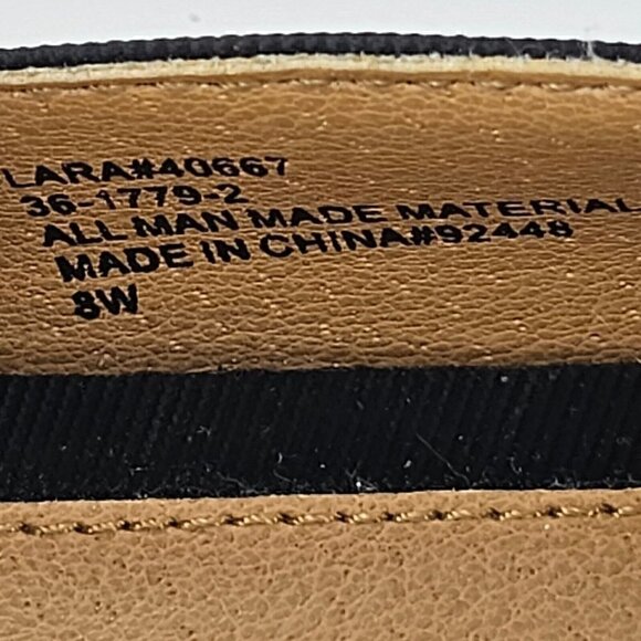 COMFORTVIEW Lara Black Canvas Slip-On Espadrille Flat Elastic Goring  8W - Picture 8 of 10